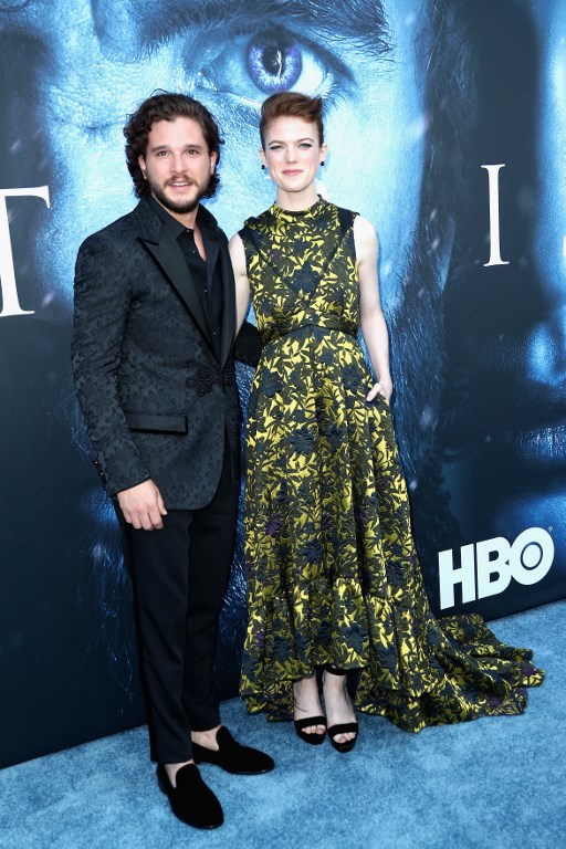 Kit Harington y Rose Leslie en premiere de Game of Thrones | Frederick M. Brown | Getty Images | AFP