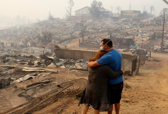 La localidad de Santa Olga, en Constitución, destruida casi en su totalidad por el incendio  | Agencia Uno