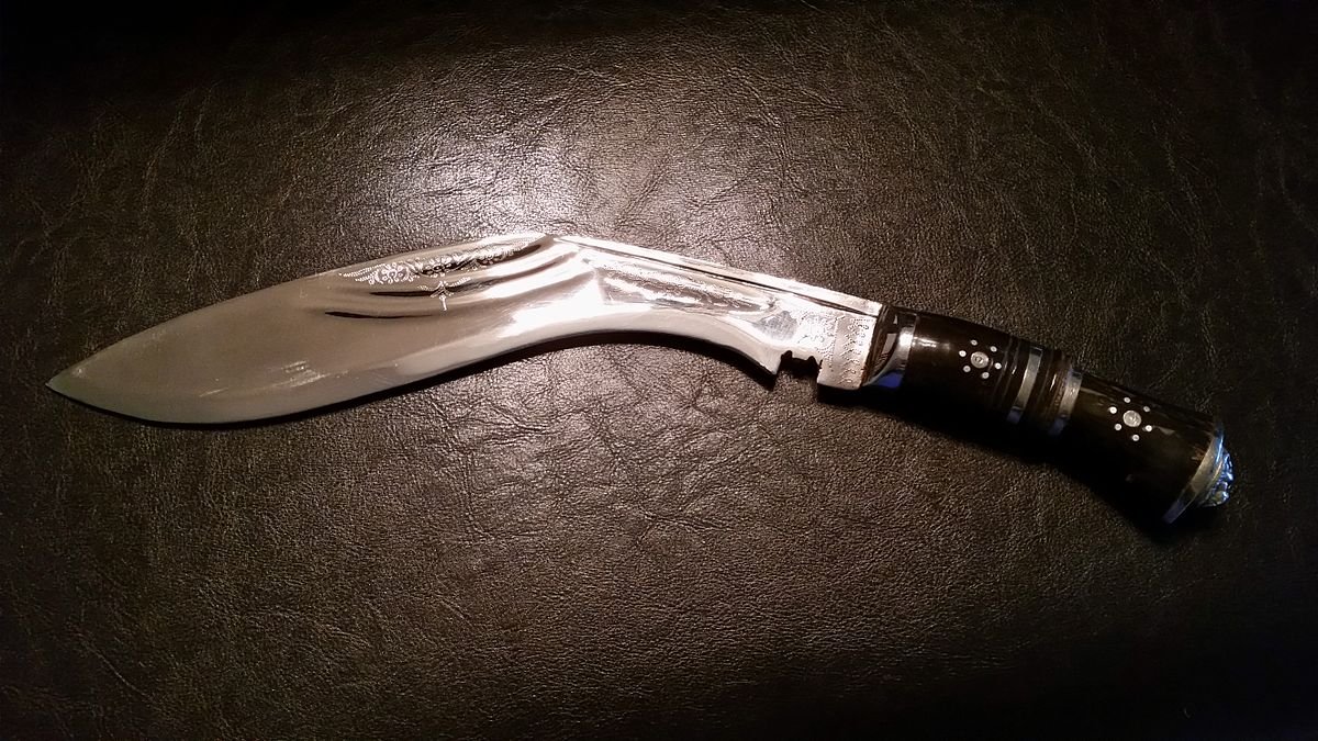 Kukri, cuchillo típico de los Gurkhas (CC) Wikimedia Commons