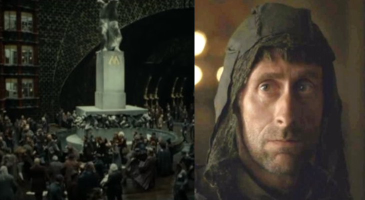 Daniel Tuite en Harry Potter (izquierda) y Game of Thrones (derecha)