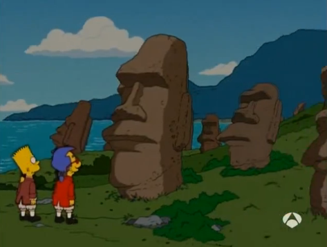 Isla de Pascua en Los Simpson, temporada 17
