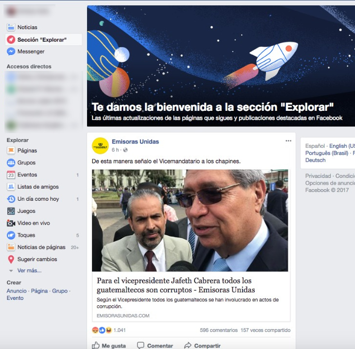 Facebook en Guatemala | BioBioChile
