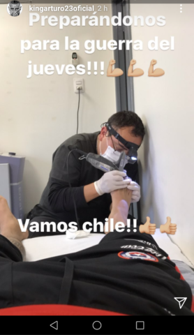 Pantallazo Instagram Arturo Vidal