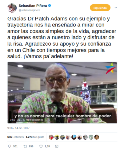 Sebastián Piñera | Twitter