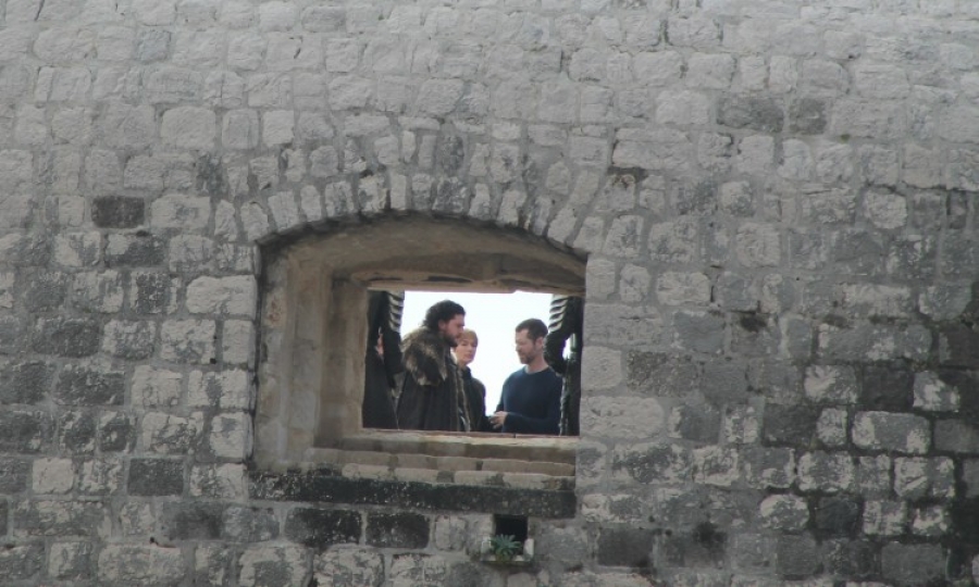 Jon y Cersei en set de filmación de Game of Thrones temporada 8 | www.thedubrovniktimes.com