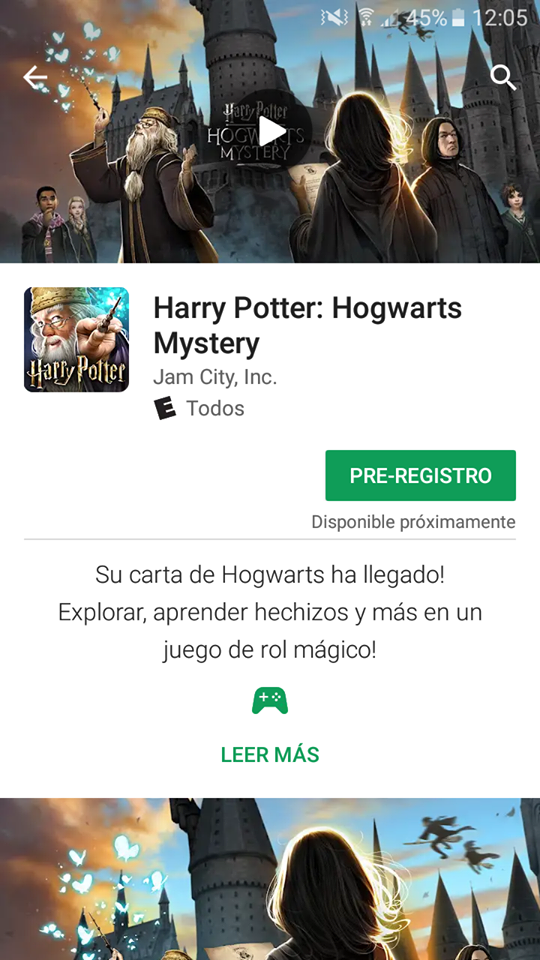 Harry Potter: Hogwarts Mistery en Google Play
