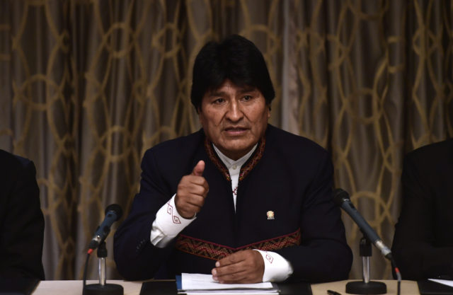 Bolivian president, Evo Morales. Pierre-Philippe Marcou | Agence France-Presse