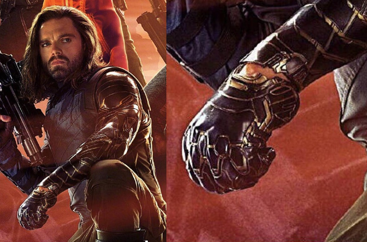 Bucky tiene brazo en póster de "Los Vengadores: la guerra del infinito"