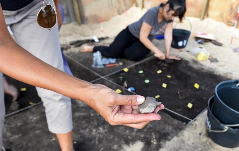 Restos arqueológicos hallados en Punta del Este | Miguel Rojo | AFP