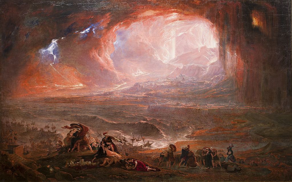 Destrucción de Pompeya y Herculano (1822), de John Martin