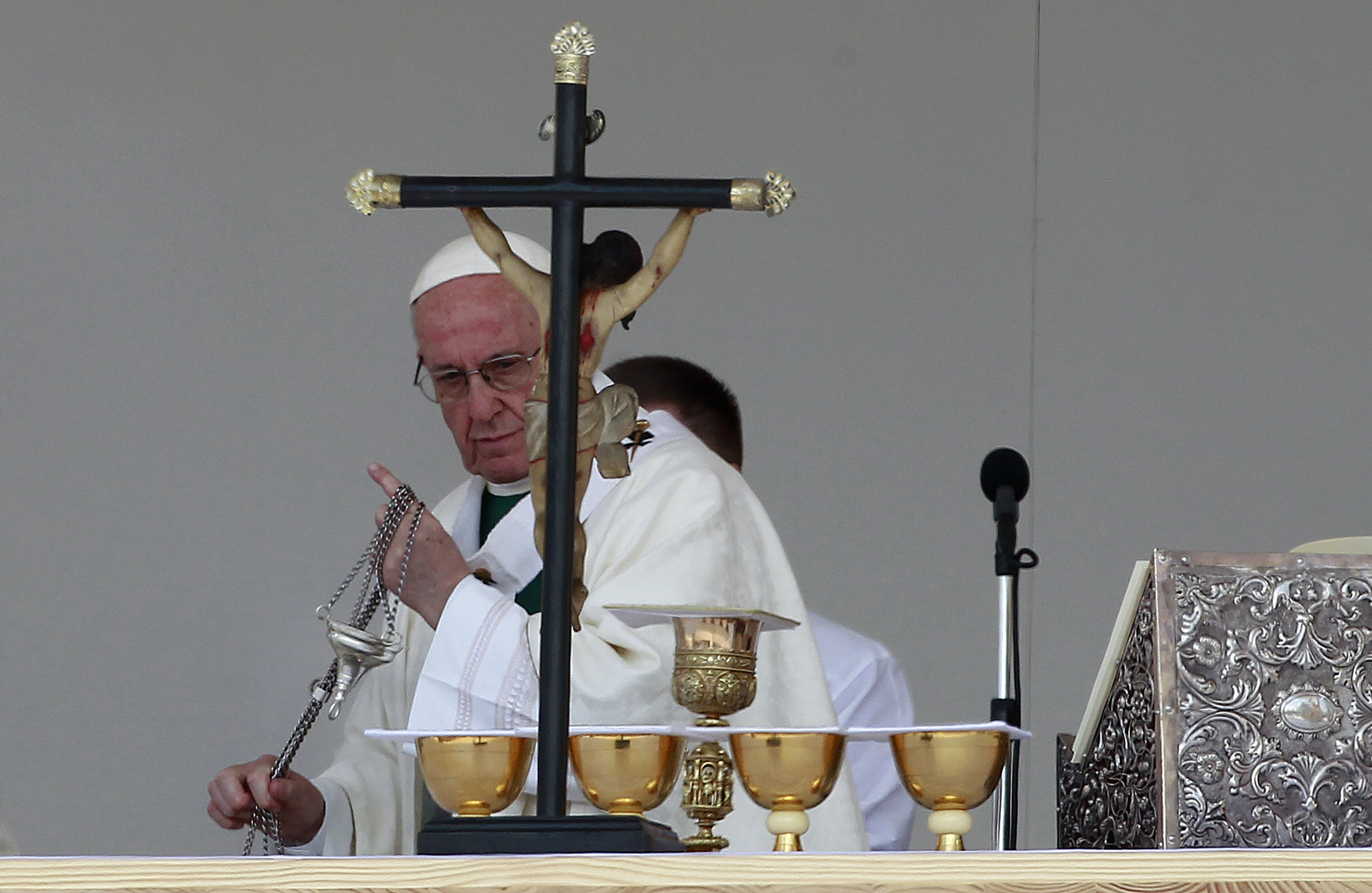 Agencia UNO | Papa Francisco en una misa durante su visita a Chile.