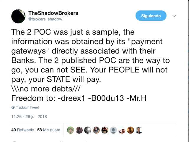 TheShadowBrokers | Twitter