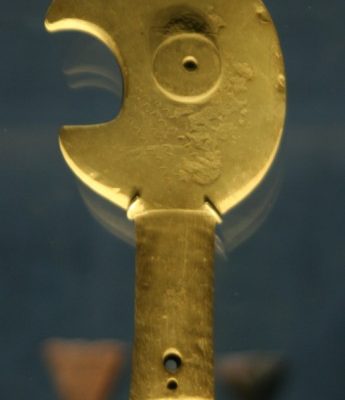 Ejemplo de una clava de piedra | Museo de Arte Precolombino