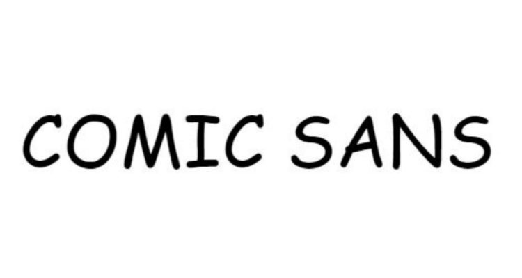 Comic Sans