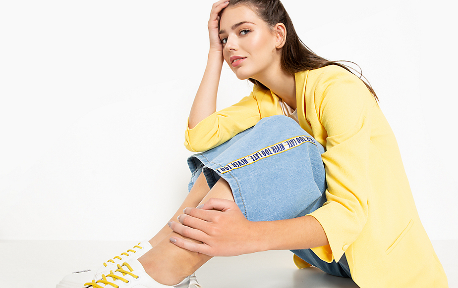 Jeans tape-wide leg