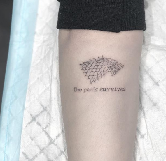 Tatuaje de Sophie Turner | Instagram