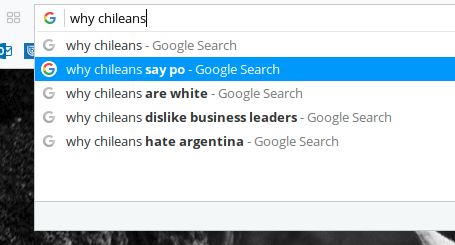 "Why chileans say po" en Google