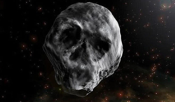 Representación del “asteroide calavera” | J. A. Peñas/SINC