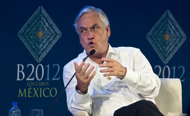 Presidente Piñera en cumbre G20 México 2012 | Omar Torres | Agence France-Presse