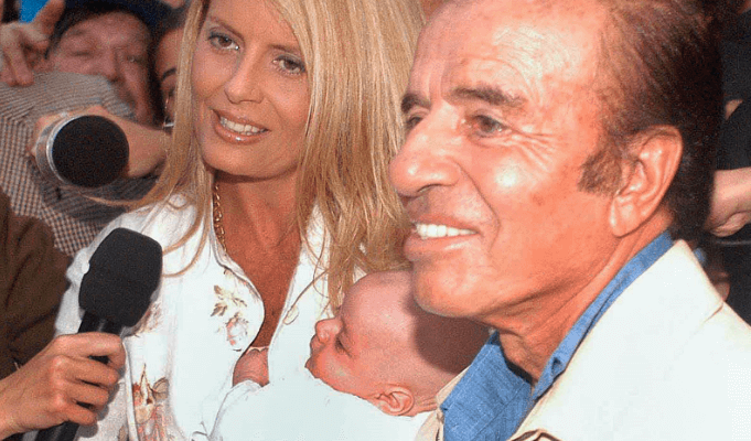 Cecilia Bolocco, Carlos Menem y Máximo