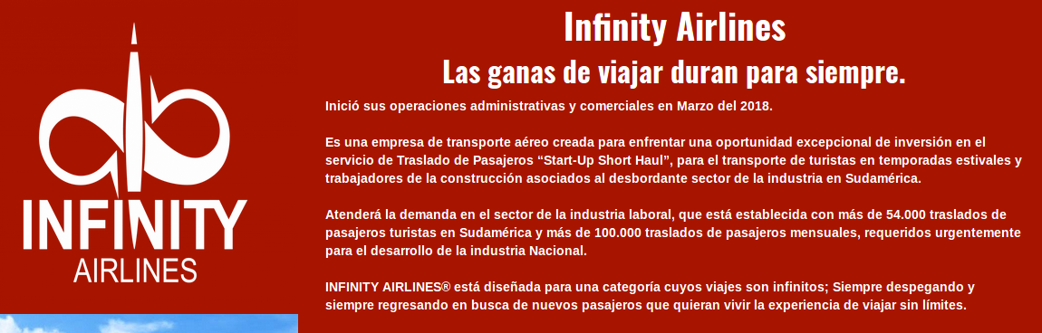   Infinity Airlines 