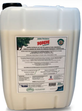 jabón potásico orgánico Popeye Ecofriendly