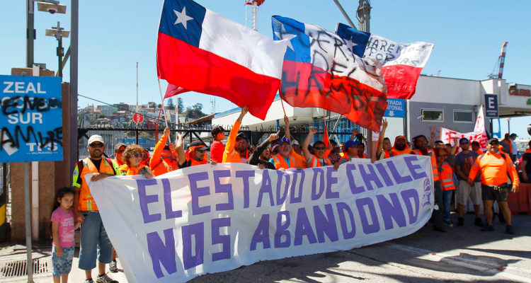 Chilean port strike in a decisive moment.