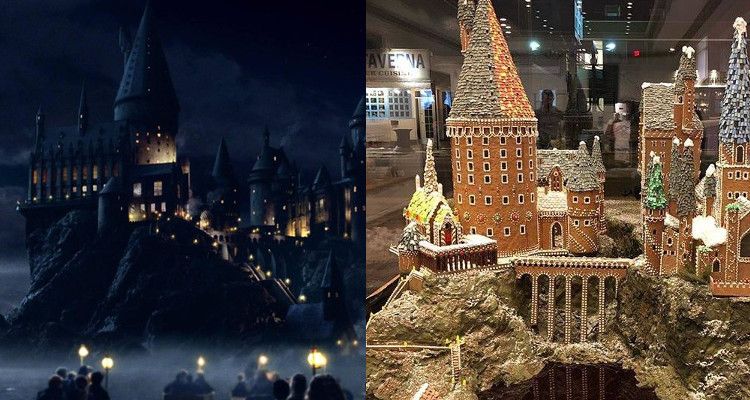 Castillo de Hogwarts en Harry Potter | Réplica de galletas y dulces