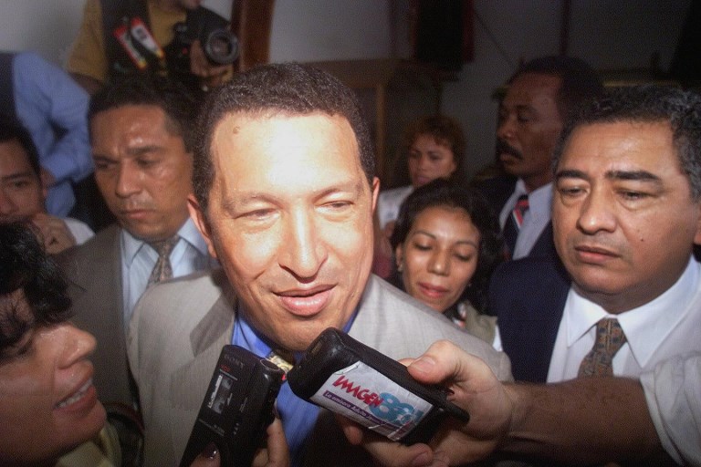 Hugo Chávez en 1998 | Agence France-Presse