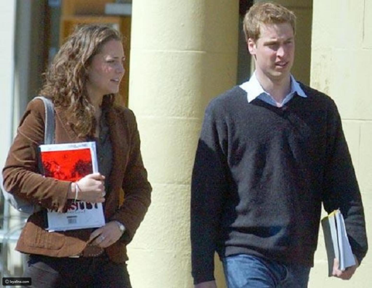 Kate y el príncipe William en la universidad 