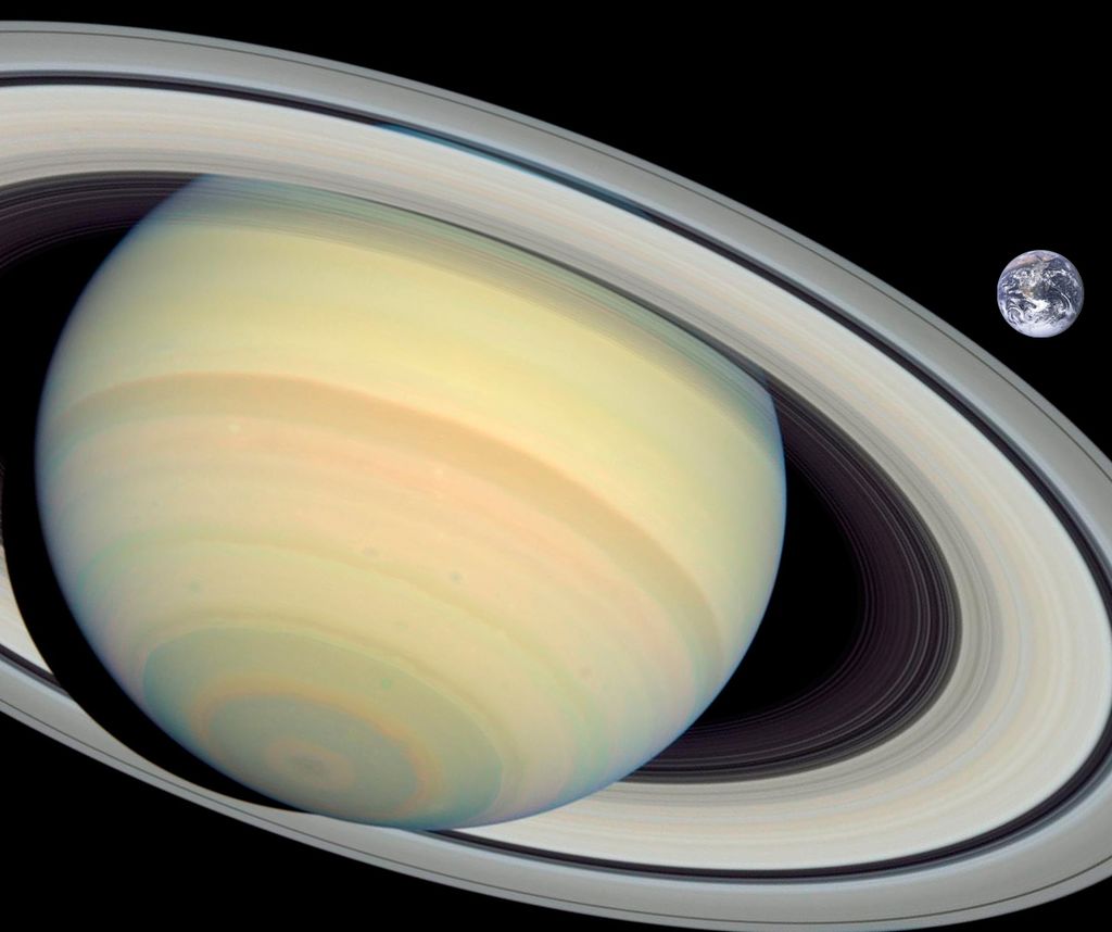 Comparación entre Saturno y la Tierra | NASA