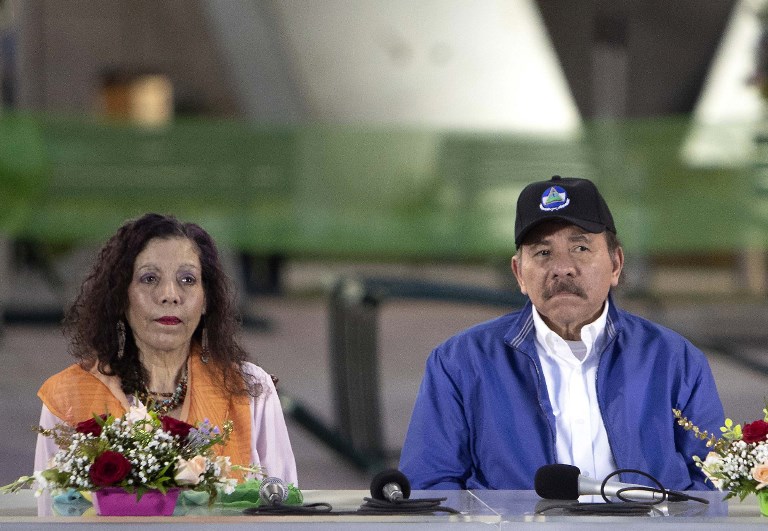 Rosario Murillo y Daniel Ortega | ARCHIVO | Agence France-Presse