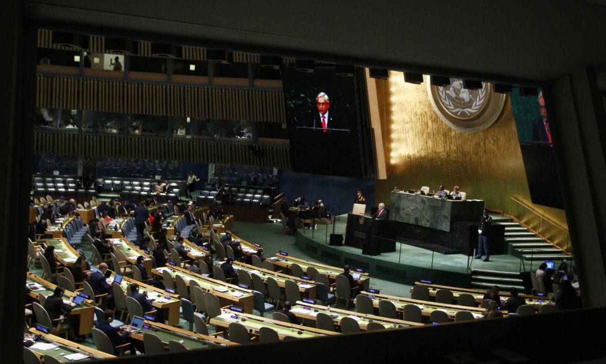 Sebastián Piñera ante la ONU | Rodrigo Saenz | Agencia UNO