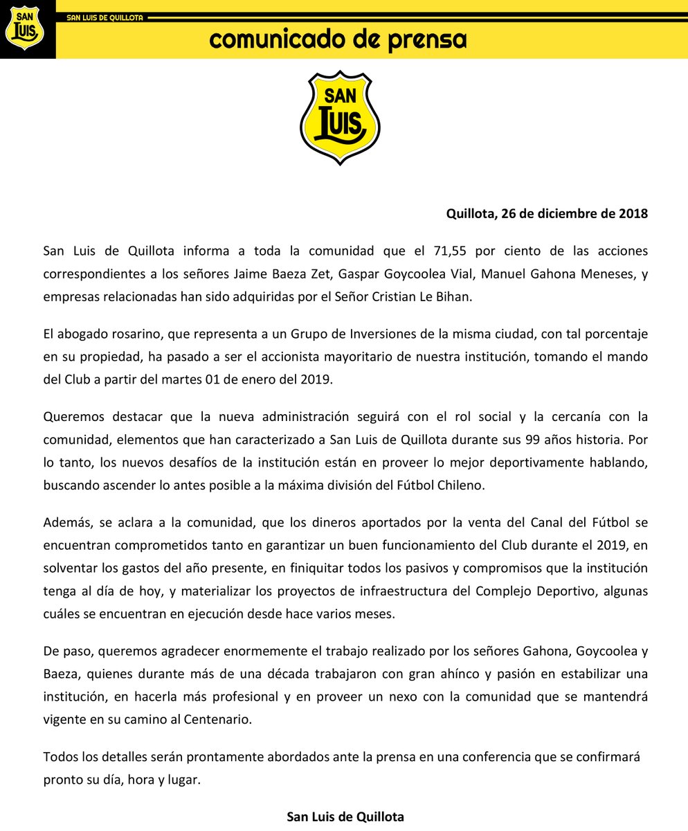 Twitter San Luis de Quillota