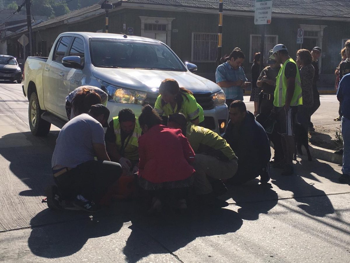 En cruce habilitado: camioneta atropella a adulta mayor en Lota ...