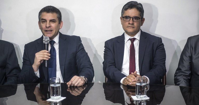Rafael Vela y José Domingo Pérez | ARCHIVO | Agence France-Presse