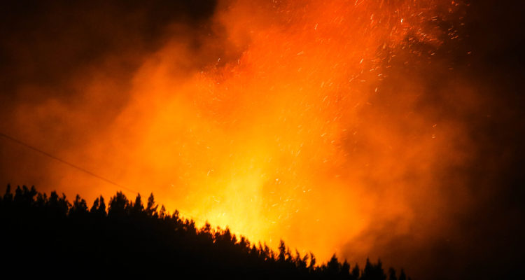 Incendio en Galvarino | Hans Scott | Agencia UNO