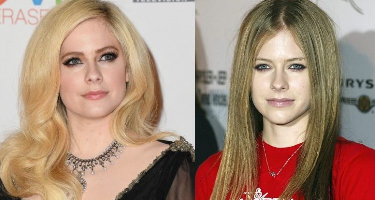 Avril Lavigne en 2019 y 2003 | Agence France-Presse