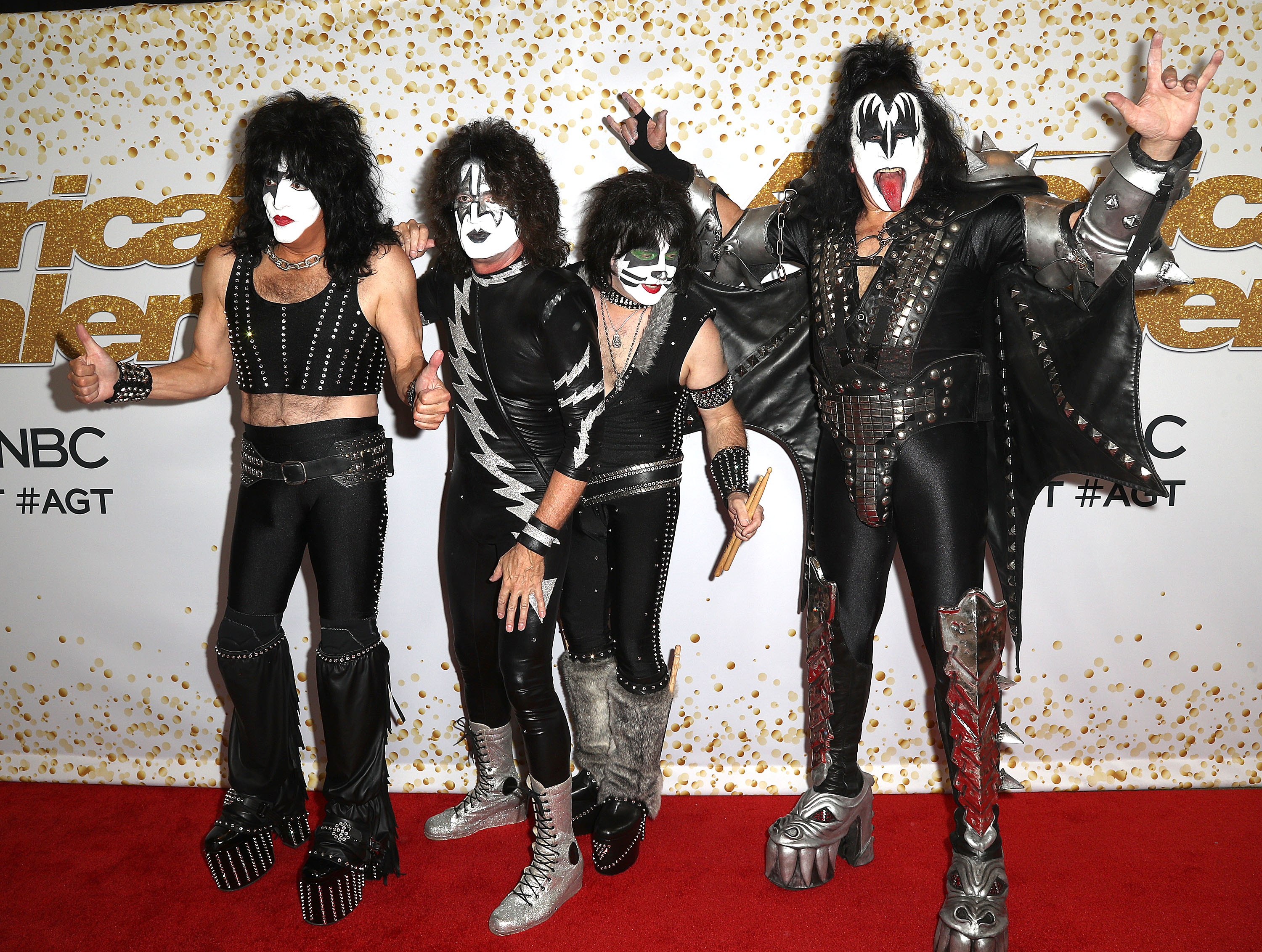 Paul Stanley, Tommy Thayer, Eric Singer y Gene Simmons | Agence France-Presse 