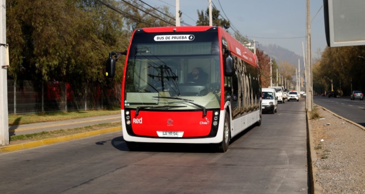 Bus eléctrico que recorrerá las calles de Las Condes