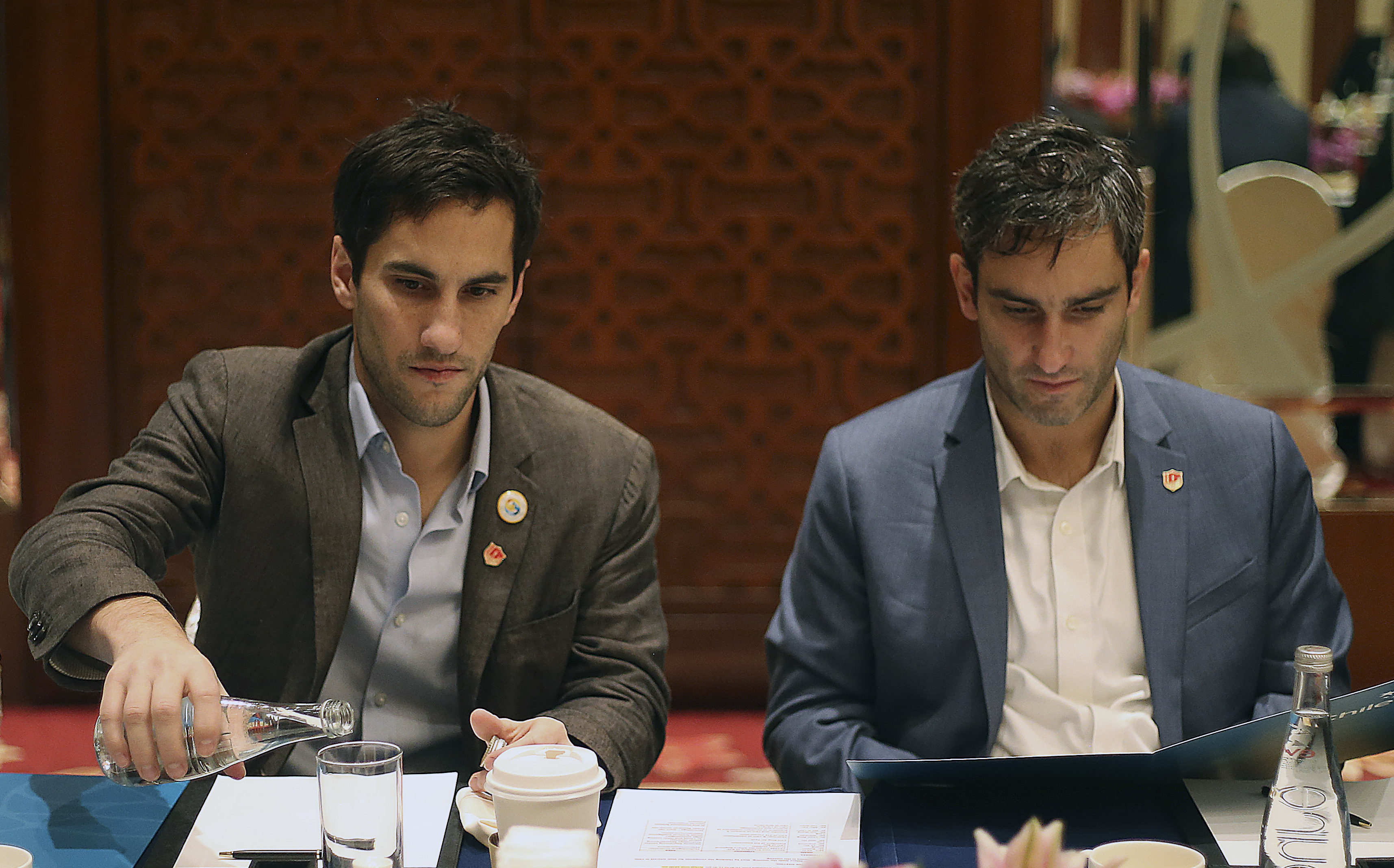 Izquierda, Cristóbal Piñera Morel. Derecha, Sebastian Piñera Morel. Cristóbal Escobar | Agencia UNO