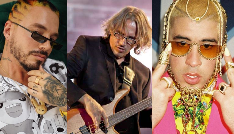 J Balvin, Marciano Cantero y Bad Bunny