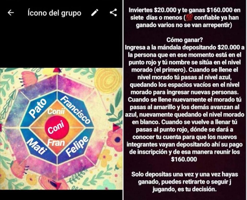 Encantador orquesta Notorio La Mandala": PDI advierte nuevo método de estafa por Instagram | Nacional |  BioBioChile