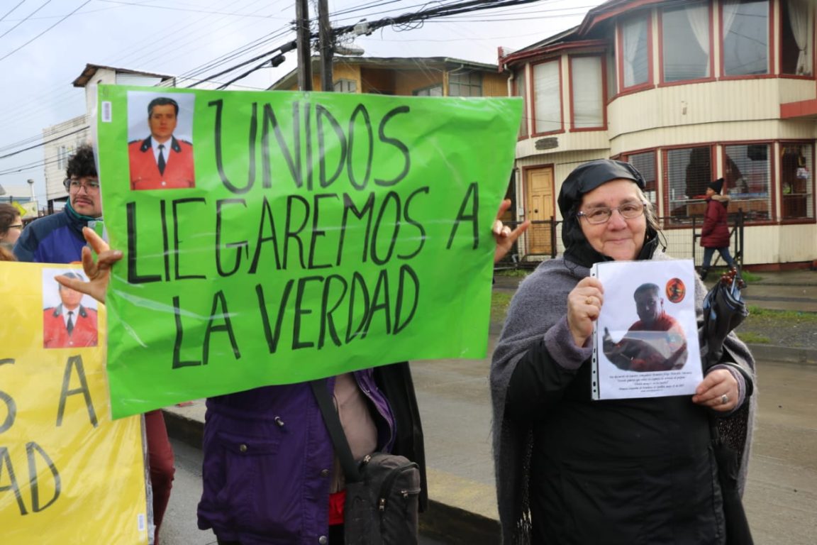 Marcha por Jorge Mancilla en Chiloé