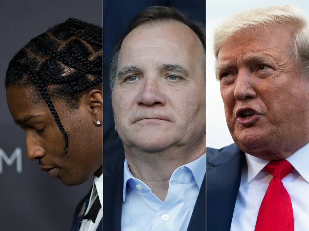 A$AP, Stefan Lofven 
 y Donald Trump | ARCHIVO | AFP