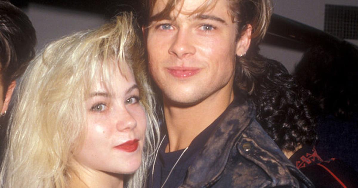 Christina Applegate y Brad Pitt a fines de los 80
