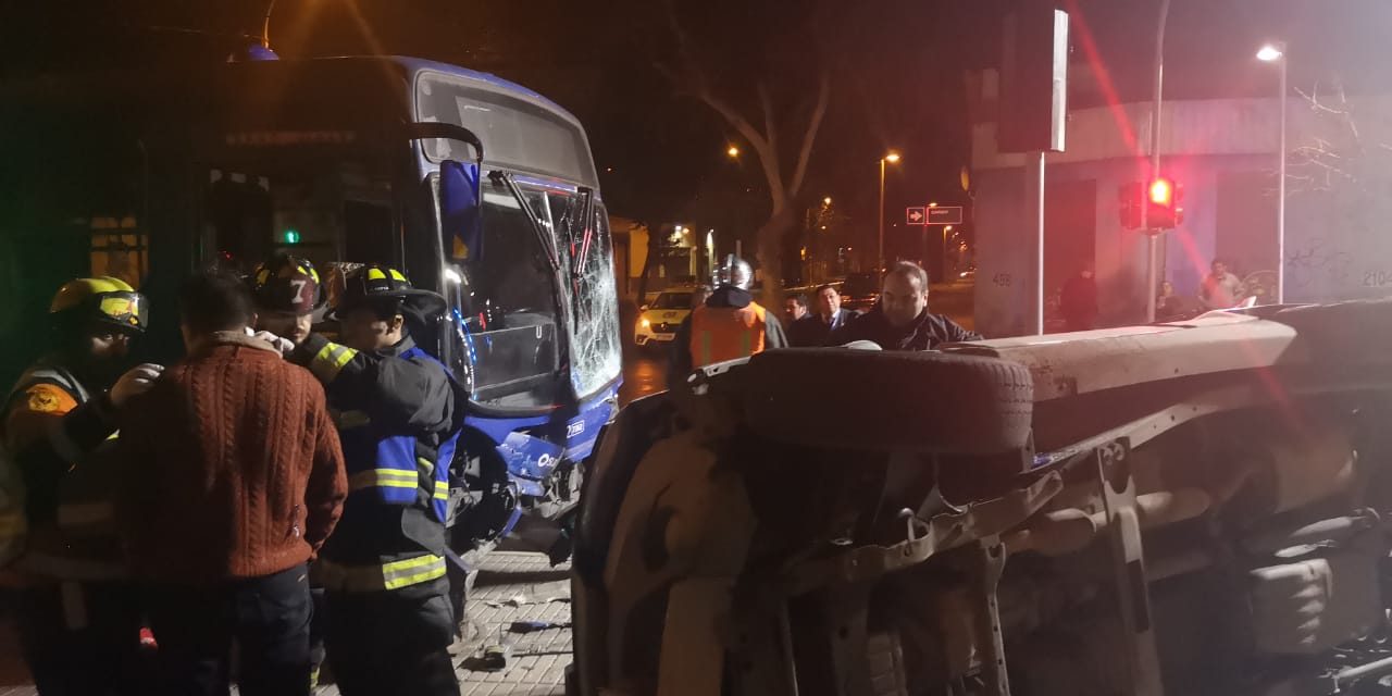 Accidente en Santiago Centro
