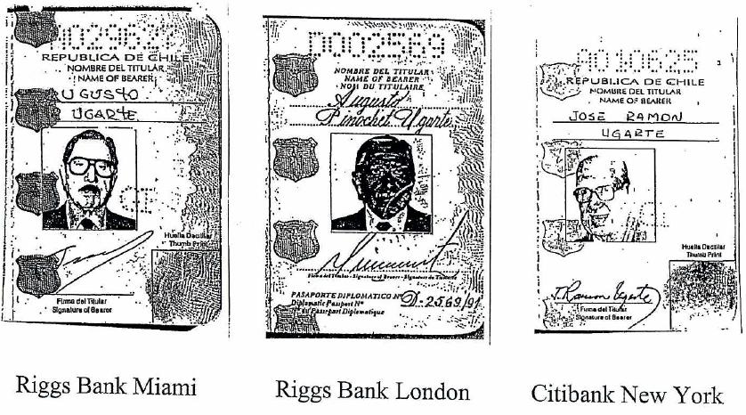 Pasaportes falsos de Pinochet