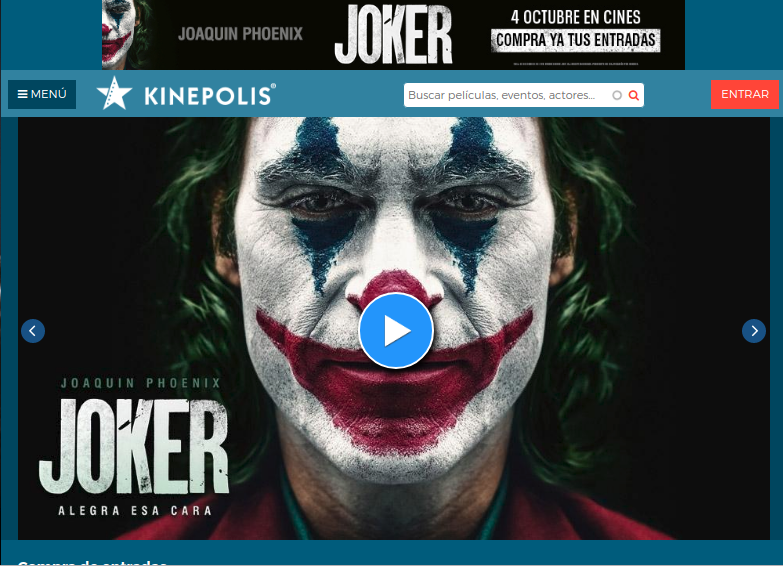 Joker en los cines españoles