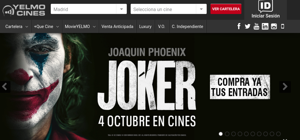 Joker en los cines españoles